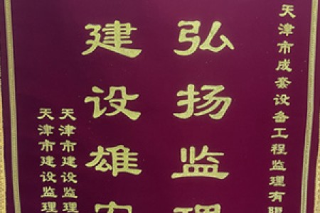 弘揚監(jiān)理精神  建設(shè)雄安新區(qū)（錦旗）